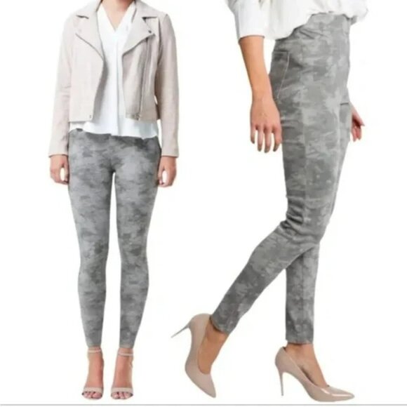 SPANX Jean-ish Ankle Leggings in Stone Washed Camo - Picture 1 of 9